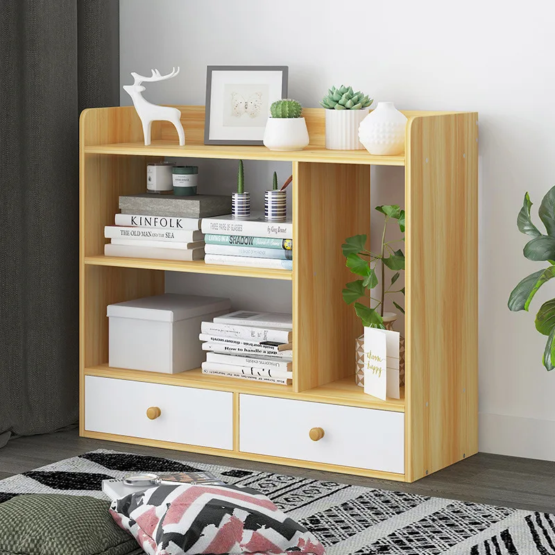 

On Behalf of Simple Bookcase Combination Minimalist Modern Students Storage Shelf Floor-type Cabinet