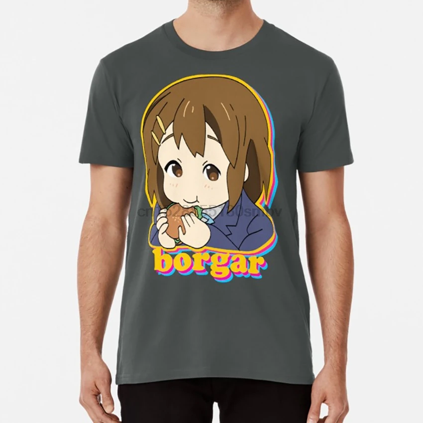 BORGAR YUI футболка yui hirasawa k on keion аниме burger borger borgar hamburger | Мужская одежда