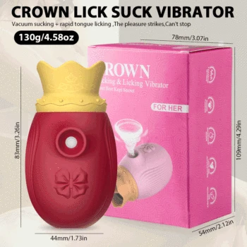 Luxury Blowjob 2 in 1 Sucking Licking Vibrator for Couples Women Clit sucker G-Spot oral sex Erotic toys for adult Masturbator 6