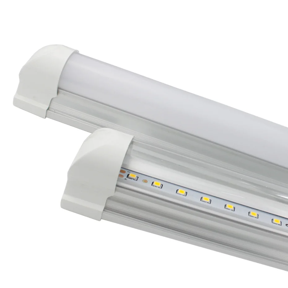 T8 Integrate LED Tube Milky/Clear Cover 48 leds 220V 10W 1000 Lumen Brightness Cold/Warm White 270° Beam Angle Light Bar | Лампы и