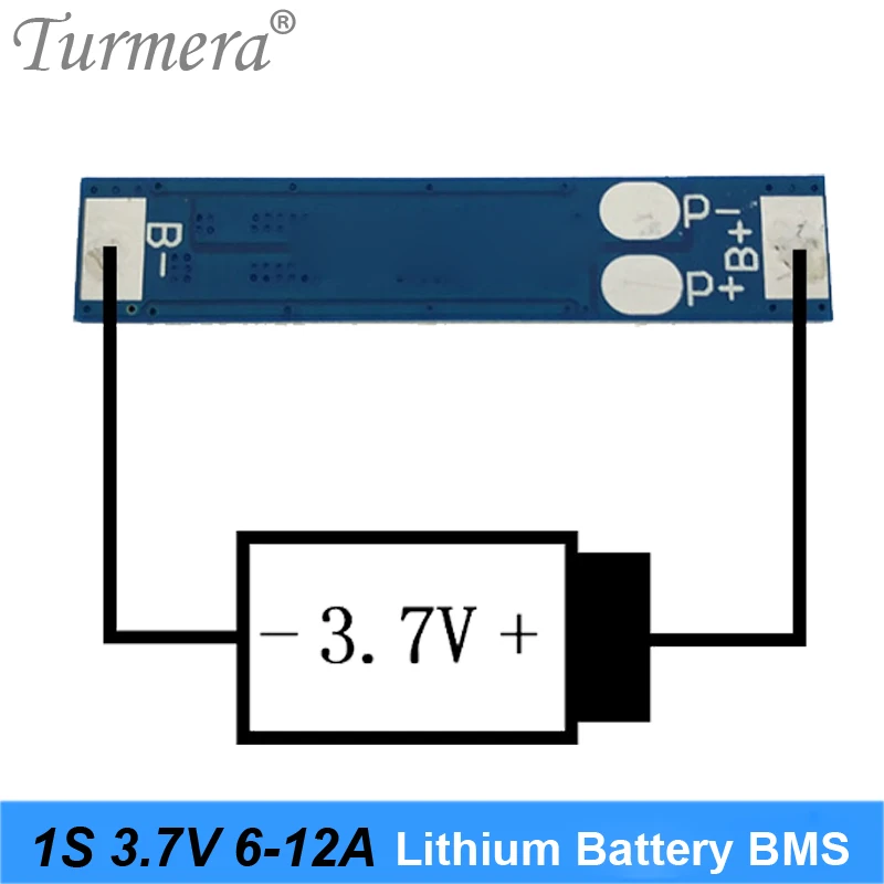 1S 3.7V 4.2V 6A 10A 12A Lithium Battery BMS Board for 18650 Battery Screwdriver Charger Protection Board Cell Protection Circuit 02