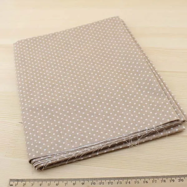 Booksew 7 Pieces/lot 50cmx50cm Vintage Brown Cotton Fabric Fat Quater Bundle Patchwork Tilda Cloth Quilting Tales|patchwork fabric|cotton