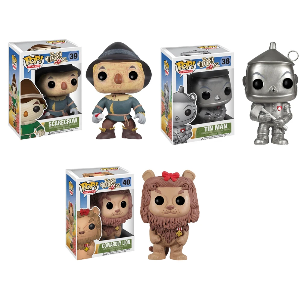 Funko поп волшебник унции Железный человек чучело Трусливый Лев виниловые фигурки модель игрушки для детей