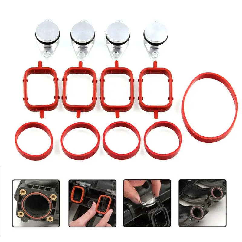4x 22 Mm Diesel Swirl Flap Manifold Gasket For Bmw E87 E46 E60 E61 320d