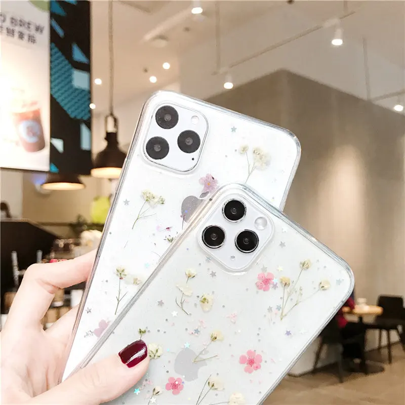 Чехол Ottwn с блестками для iPhone 11 Pro SE 2020 X XR XS Max 8 7 Plus прозрачный мягкий ТПУ чехол