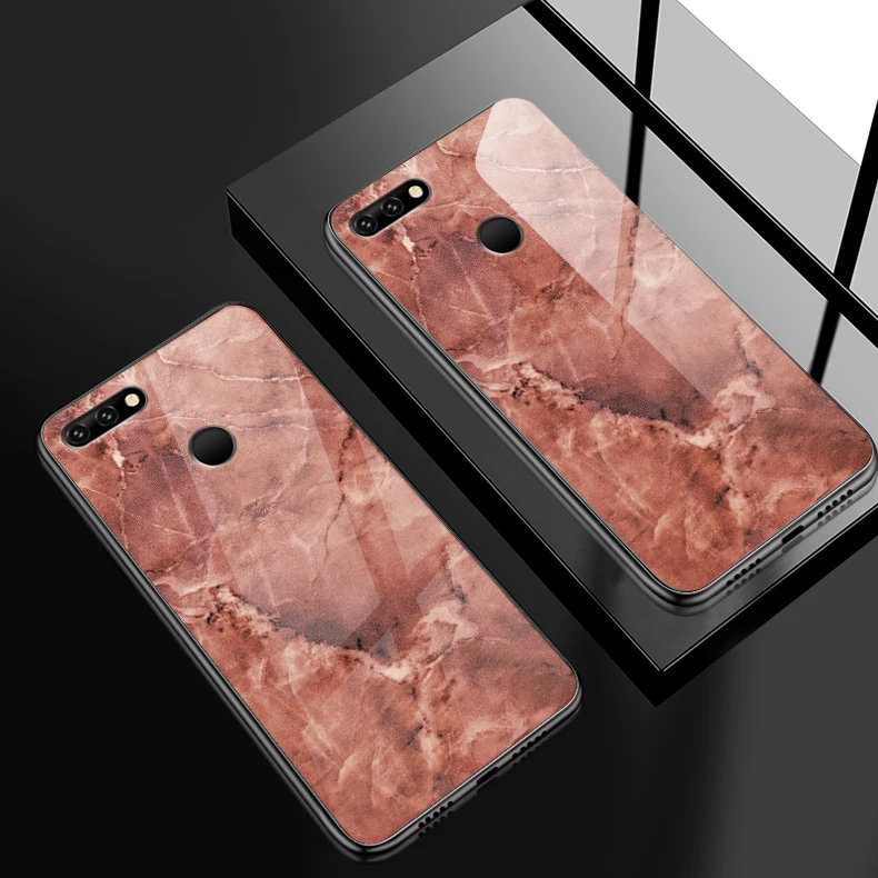 W335 Капа для Huawei Honor 6X 7A 7C 7X 8A 8X9 облегченное закаленное стекло крышка Y6 Y9 Y7 премьер-профессионал Magic2 Модный яркий чехол для телефона - Цвет: W335