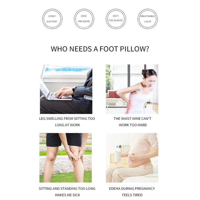 Ergonomic Feet Pillow Relaxing Cushion Support Foot Rest Under Desk Feet  Stool for Home Office Computer Work Foot Rest Cushion - AliExpress