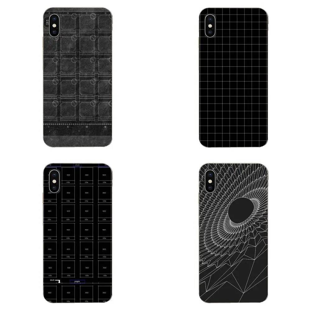 Для Xiaomi Redmi Note 2 3 3S 4 4A 4X5 5A 6 6A Pro Plus специальная модная Ретро черная белая сетка |