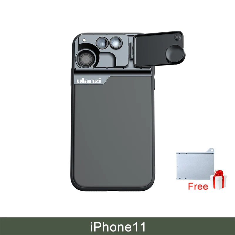 Ulanzi u-объектив 5 в 1 чехол для телефона комплект для iPhone 11 Pro Max 20X Супер Макро объектив CPL рыбий глаз телеобъектив для iPhone 11 Pro - Цвет: for iphone 11