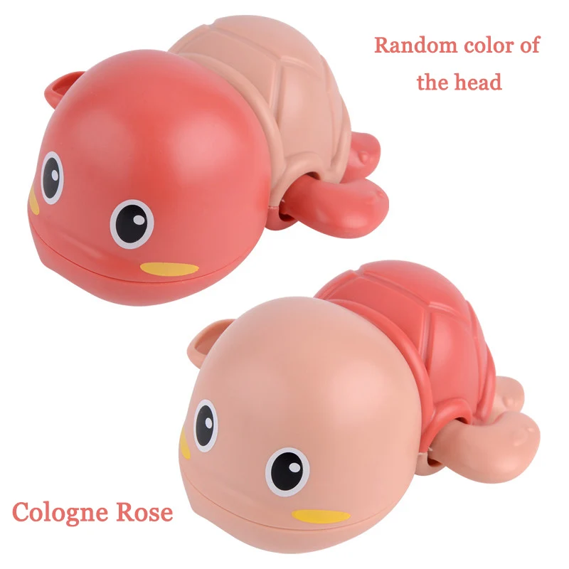 1pc random-red 1 шт., милая мультяшная черепаха, детская игрушка для ванны, детский водный душ, забавная игрушка, заводная игрушка, детская черепаха для купания, детский пляж - Цвет: 1pc random-red