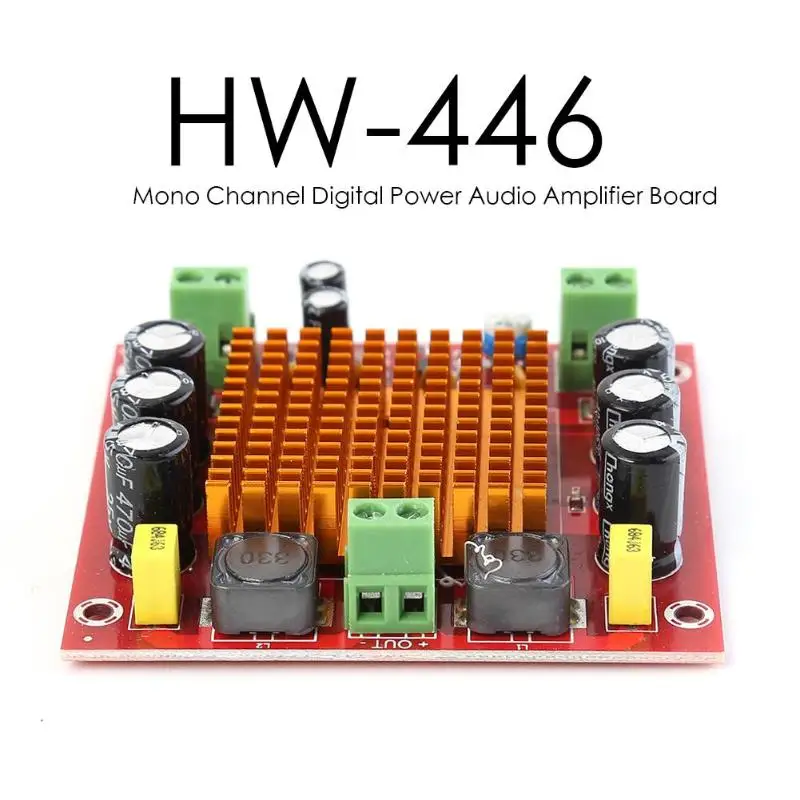HW-446) моно 150 Вт цифровой усилитель мощности плата Tpa3116da цифровой аудио усилитель доска 12-26 В
