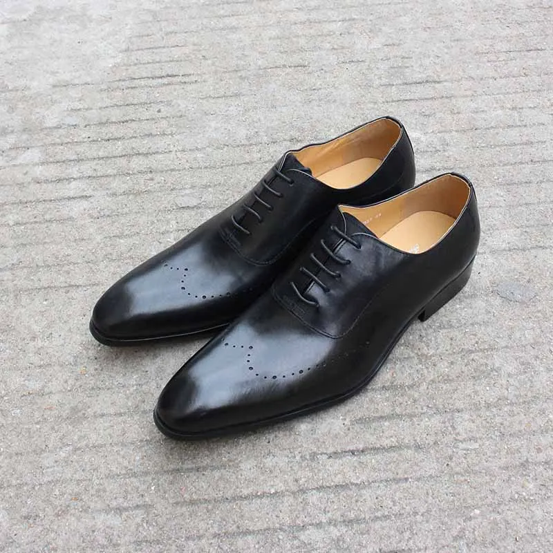 

Men Oxford Brogue Handmade Shoe Pure Leather Men Business Suit Shoes Wholsea Wedding Dress Shoe Dropshipping Male Fashion Luxury