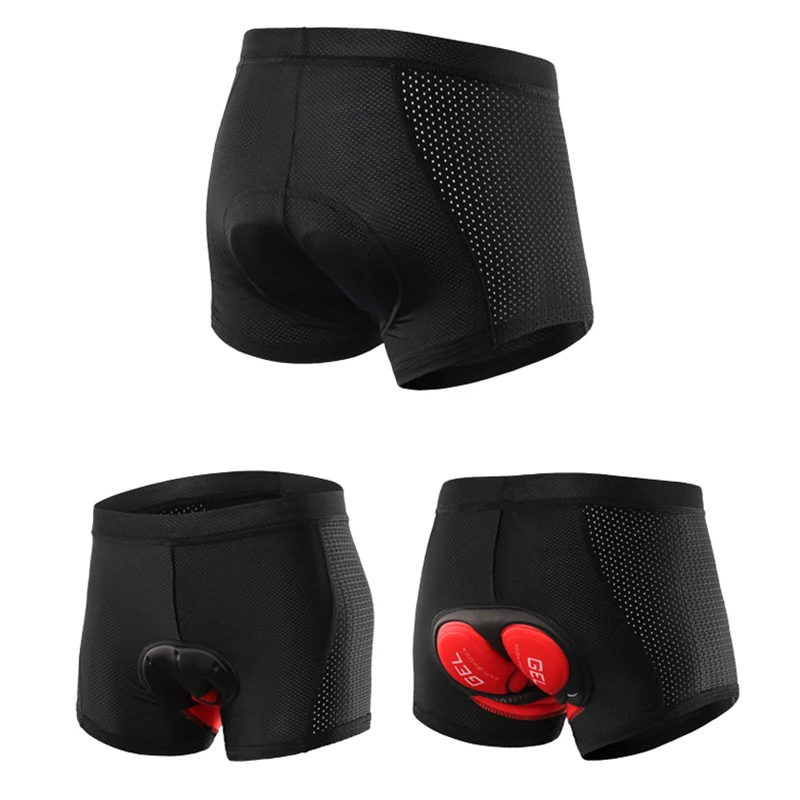 Pantalones Cortos de motorista para Hombre, ropa interior 5D a prueba de golpes con relleno, Ciclismo de montaña o carretera, BMX