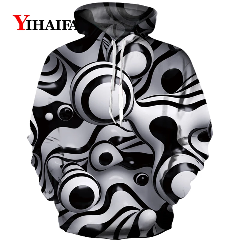 

New Men Hoodies 3D Printed Ball Eyes Funny Graphic Male Sweatshirts Coat Fashion Sport Streetwear Man Casual Pullovers Tops