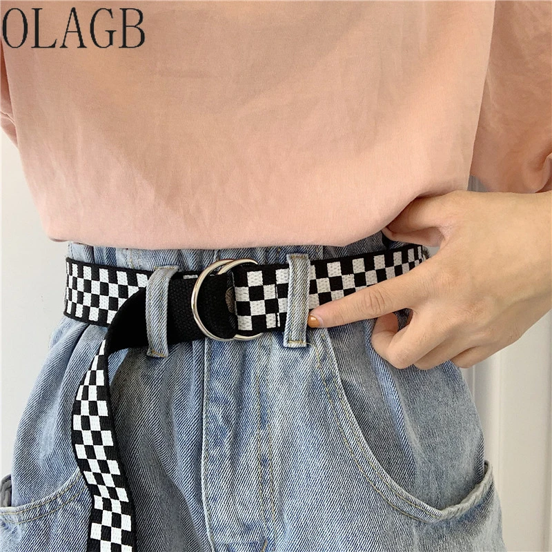 checkered belts