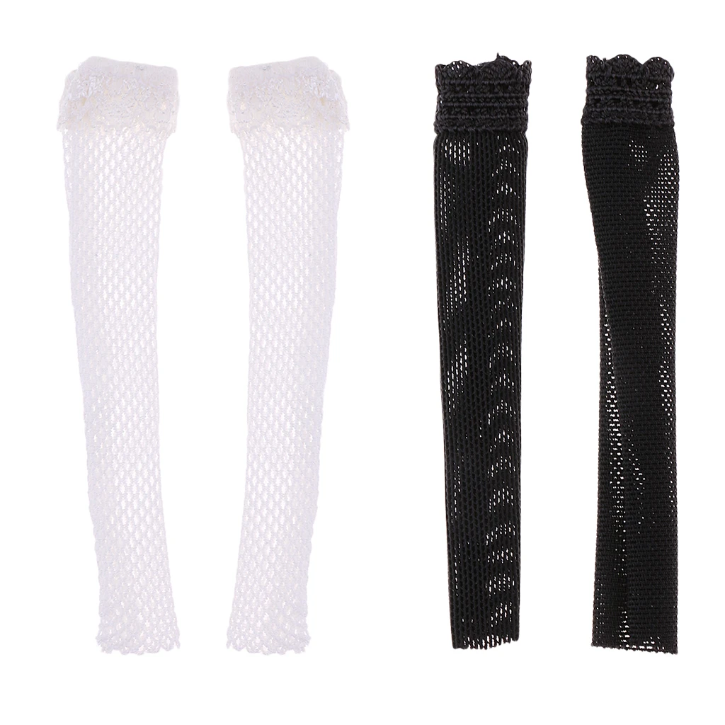 1/6 Scale Fishnet Sleeves with Lace Ruffle for 12 inch   HT,  PH, JIAOU, CY Girls Female Body