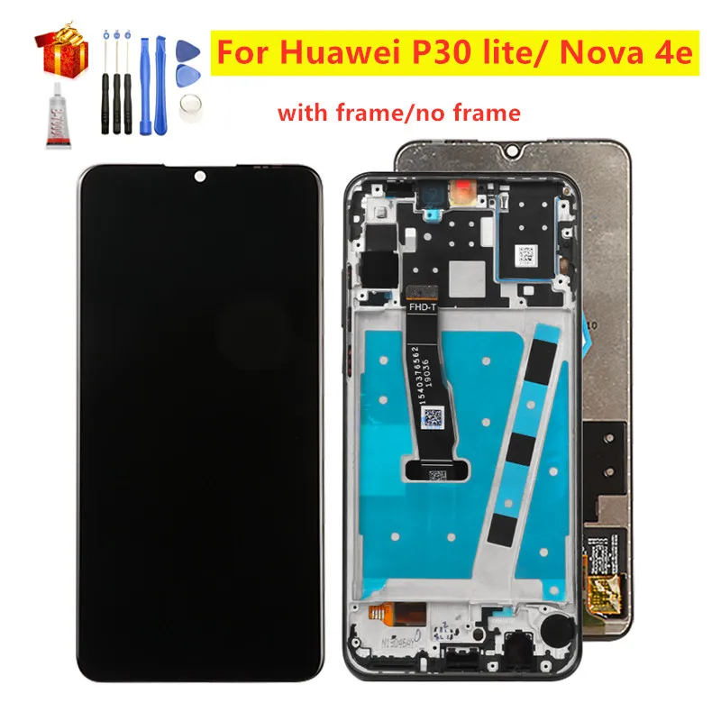 100% Новинка для Huawei P30 Lite Nova 4e ЖК дисплей сенсорный экран дигитайзер панель стекло