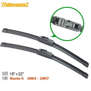 

Buildreamen2 2 Pieces Car Window Windshield Wiper Soft Rubber Windscreen Wiper Blade For Mazda 6 2002-2007 Free Postage !