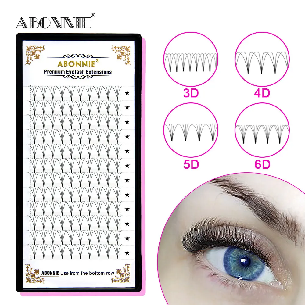 Eyelash-Extension Short-Stem Mink-Eyelash Premade-Volume-Fans Professionals Russian Cilios
