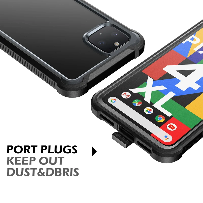 Роскошный жесткий защитный чехол для экрана для Google Pixel 4 XL, чехол, PC, TPU, силикон, защита 360, shpock, чехол, Capa Funda