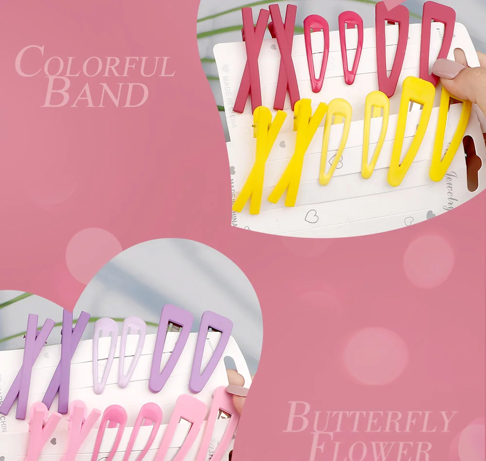 6Pcs Solide Farben Haarnadeln Für Kinder Mädchen Grund Einfache BB Clips Bunte Nette Haar Clip Barrettes Headwear Haar Zubehör – Detail 9