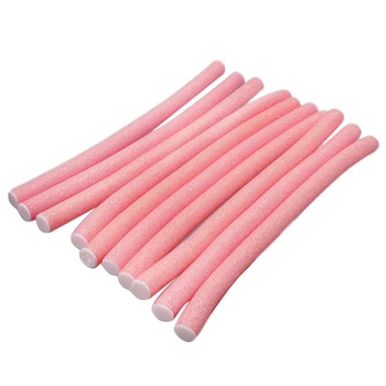 

10pc Hair Curling Rollers Makers Soft Foam Bendy Twist Curls DIY Styling Hair Rollers Tool For Women Accessories Random Colors