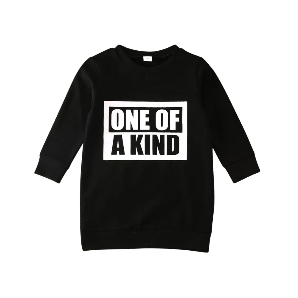 Зимняя одежда для маленьких девочек 1-7 лет, хлопковые топы, футболка, платье