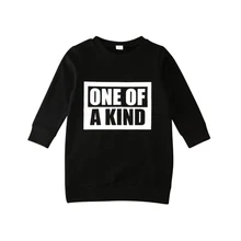 Зимняя одежда для маленьких девочек 1-7 лет, хлопковые топы, футболка, платье