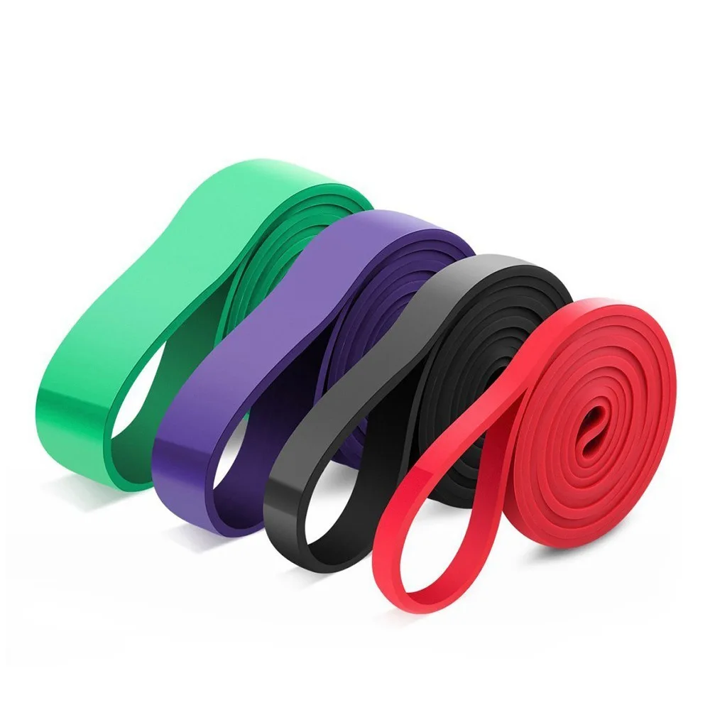 208cm Gym Portable Fitness Rubber Thicken Resistance Bands Yoga Elastic Gum Pilates Women Home Workout Sports Strength Exercise