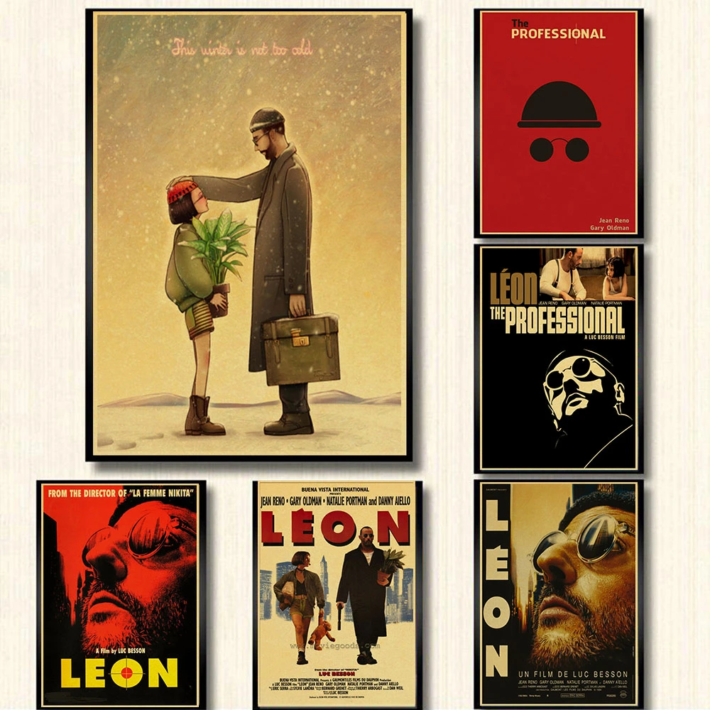 Leon The Professional Poster Classic Old Movie Vintage Poster Retro Nostalgia Kraft Paper Wall Stickers Home Decor Stickers Home Decor Wall Stickers Home Decorhome Decor Aliexpress