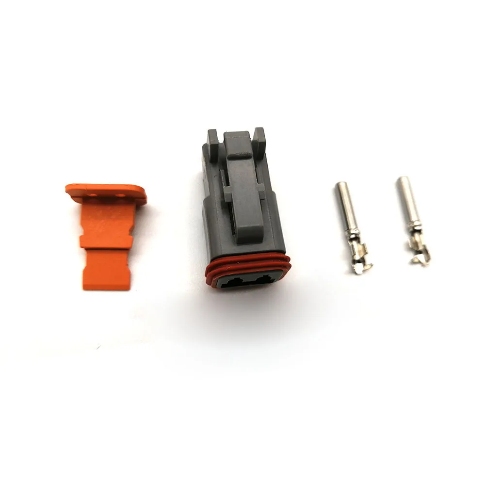 5 компл. 2P Pin водонепроницаемый Электрический автомобильный Провод 16-18 AWG женский и мужской серый для Deutsch РАЗЪЕМ двигателя автомобиля