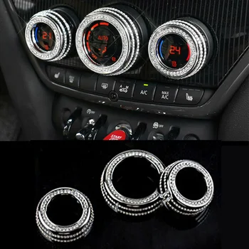 

Accessories AC Button trim Silver Set Switch For MINI Cooper F54 F56 F55 F60