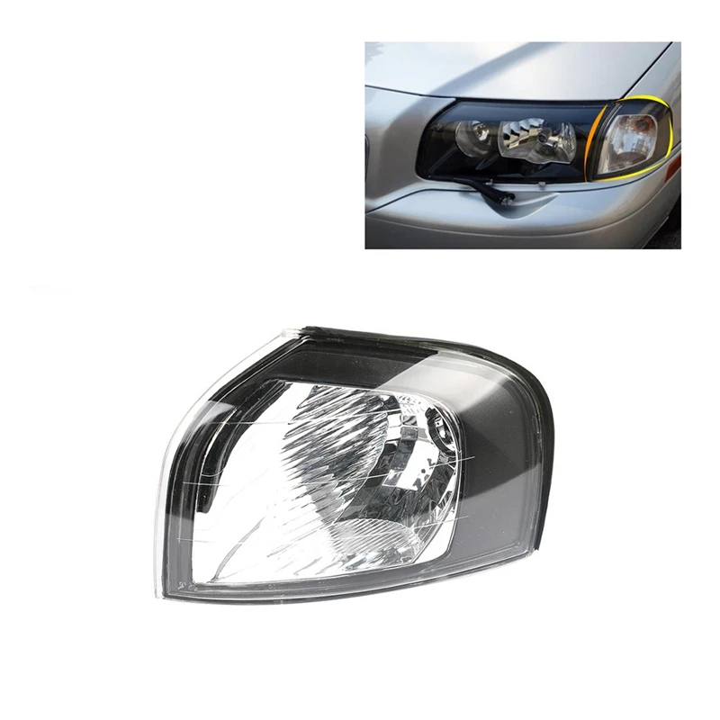 Переднее крыло, светильник для Volvo S80 1999 2000 2002 2005 2006, угловой поворотный светильник, светильник на голову, габаритный указатель поворота, сигнальный светильник