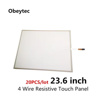 

TS236A4K03*20PCS 23.6 inch 4 wire resistive touch screen kit, AA 521*293mm, OA 535*318mm, panel only