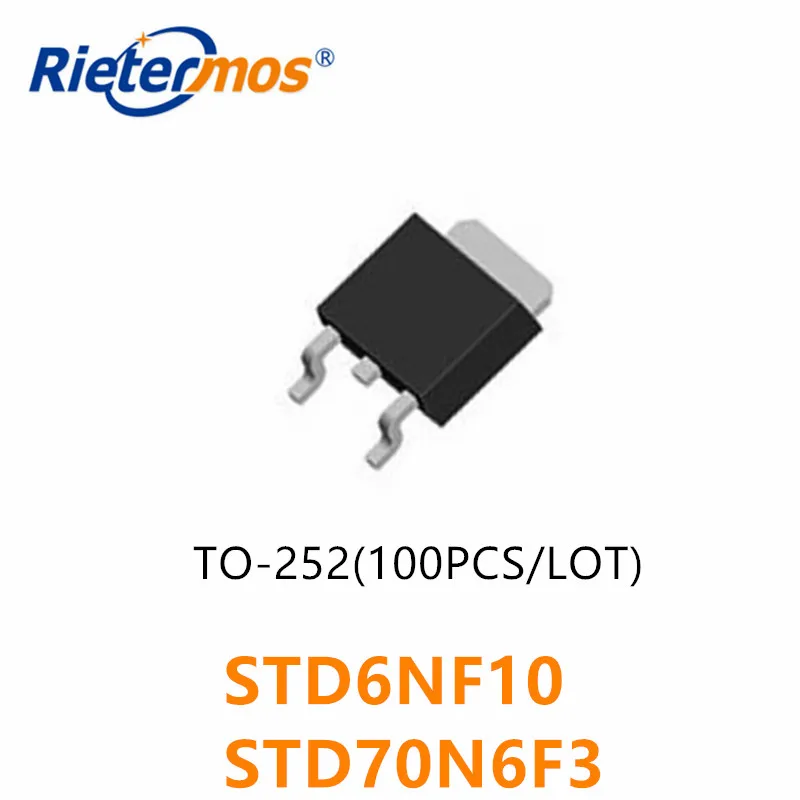 100 шт. STD6NF10 D6NF10 6NF10 STD70N6F3 D70N6F3 70N6F3 70N6 TO252 оригинал | Электроника