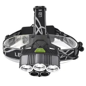 

5 led headlamp head lamp headlight Q5 20000 lumens powerful led flashlight 5 modes head torch lamp +USB Cable