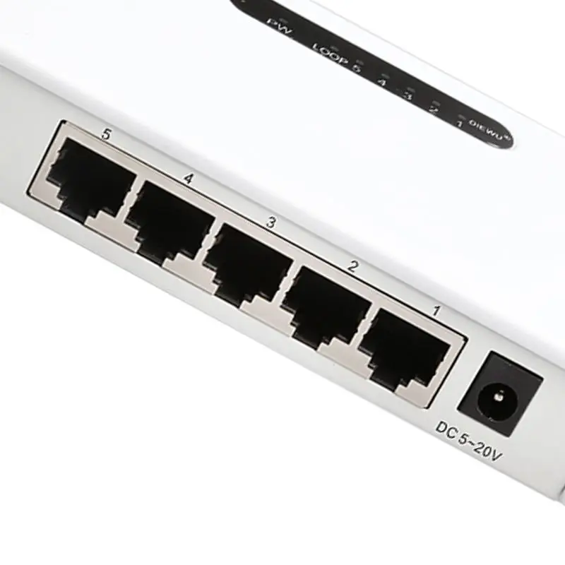 Diewu 5 портов Gigabit Ethernet сетевой коммутатор 10/100/1000Mpbs Настольный Lan концентратор полный/полудуплексный обмен Ethernet коммутатор(Us Plug