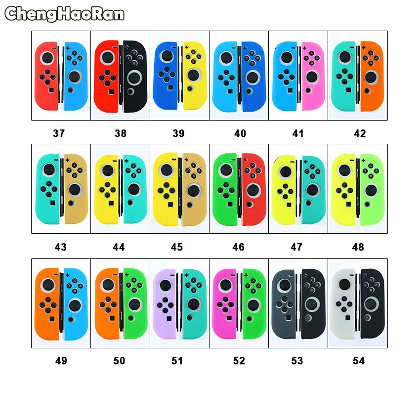 ChengHaoRan Silicone Rubber Skin Case Cover For Nintendo Switch