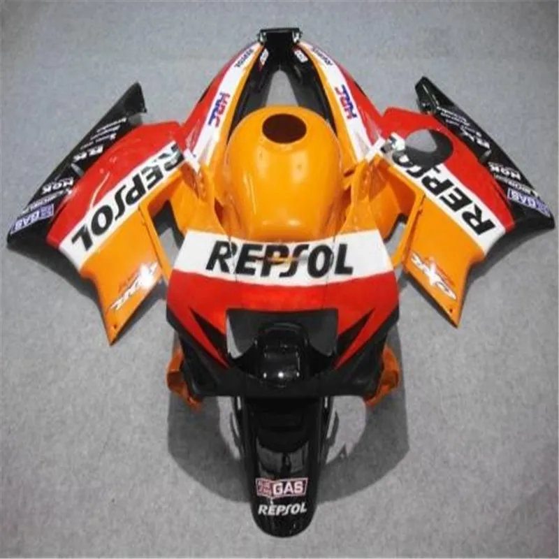 Оранжевый репсол комплект обтекателей для Honda CBR 600 F2 1992 1991 1993 1994 cbr600 Обтекатели