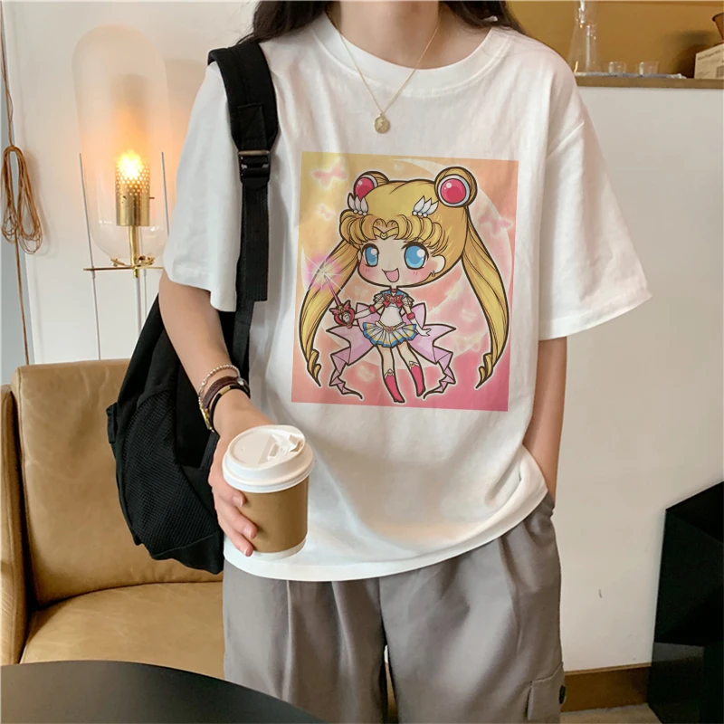 Эстетические топы Харадзюку женские футболки 2019 повседневные с коротким рукавом