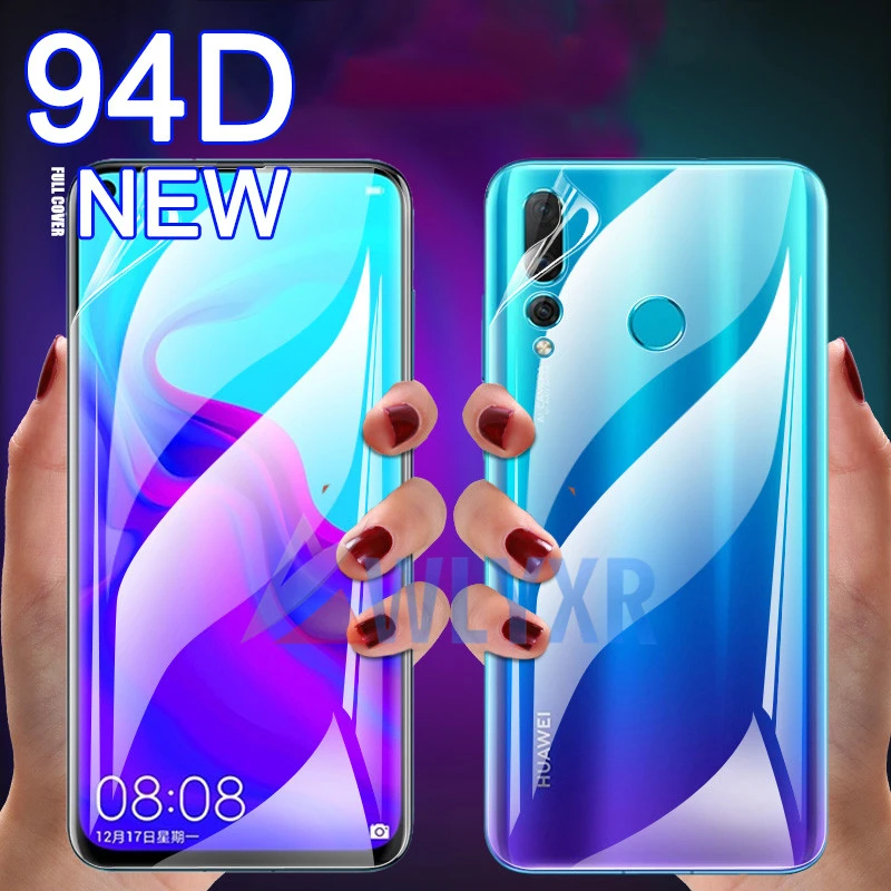 

Front + Back Full Cover Hydrogel Film For Huawei Honor 20 9X Protective Film For P30 P20 Mate 20 Lite Pro Screen Protector Film