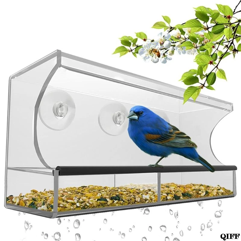 Оконная кормушка для птиц дом по природе в любом месте с скользящим поддоном для кормления - Цвет: LIKE PIC