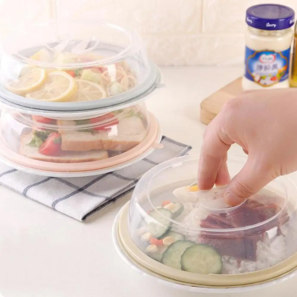 

Universal Plastic Bowl Lids Microwave Oven Cooking Plate Dish Cover Anti Spill Splash Heat Resistance Pack Home Kitchen Tools