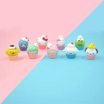 

10Pcs Kawaii Cartoon Animal Cake Resin Cabochon Mini Fake Food Embellishments Scrapbook Craft DIY Phone Decoration Accessories
