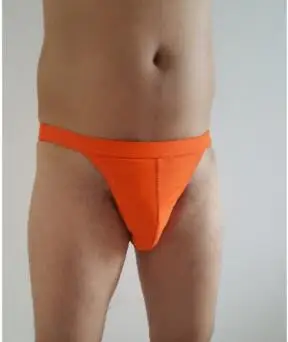 Мужской костюм сексуальный купальник монохромный полный код индивидуальное бикини треугольная подвеска оранжевый супер эластичный