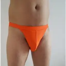 Мужской костюм сексуальный купальник монохромный полный код индивидуальное бикини треугольная подвеска оранжевый супер эластичный