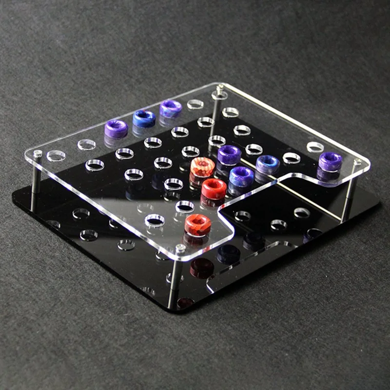 

Electronic Cigarette Stand Shelf Acrylic Display Case Holder Display Rackfor 810 Drip Tip Resin Mouthpiece Accessories Drip