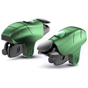 

Mobile Game Controller Gamepad L1R1 Trigger Aim Button Shooter Joystick for PUBG Up to 30 Clicks Per Second Green