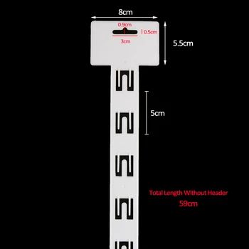 

White Plastic Snak Hanger foldable clip strip