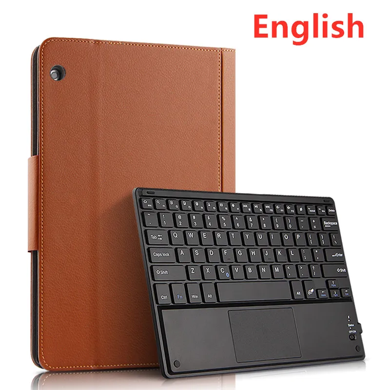 Чехол для lenovo Tab M10 TB-X605L TB-X605F i, защитный чехол с Bluetooth клавиатурой, защитный чехол из искусственной кожи для lenovo TAB M10 10,", чехол для планшета - Цвет: brown English